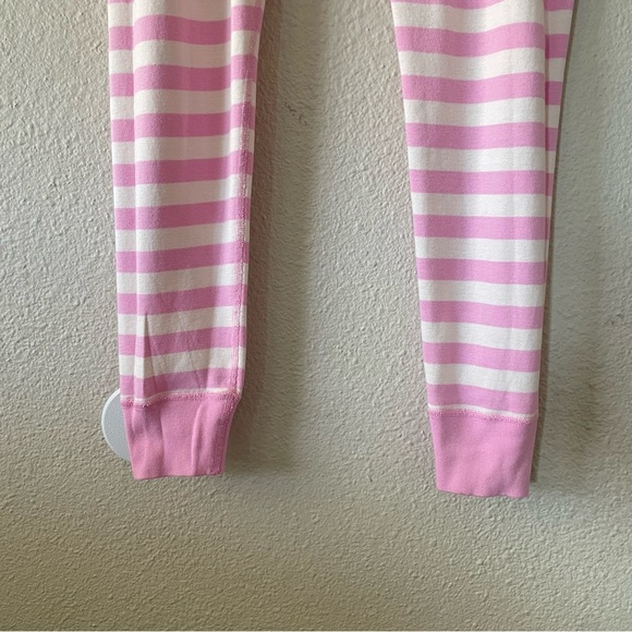 Hanna Andersson Long John PJ Pants Women’s XS Pink White Striped Cotton EUC - Picture 5 of 11